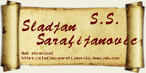 Slađan Sarafijanović vizit kartica